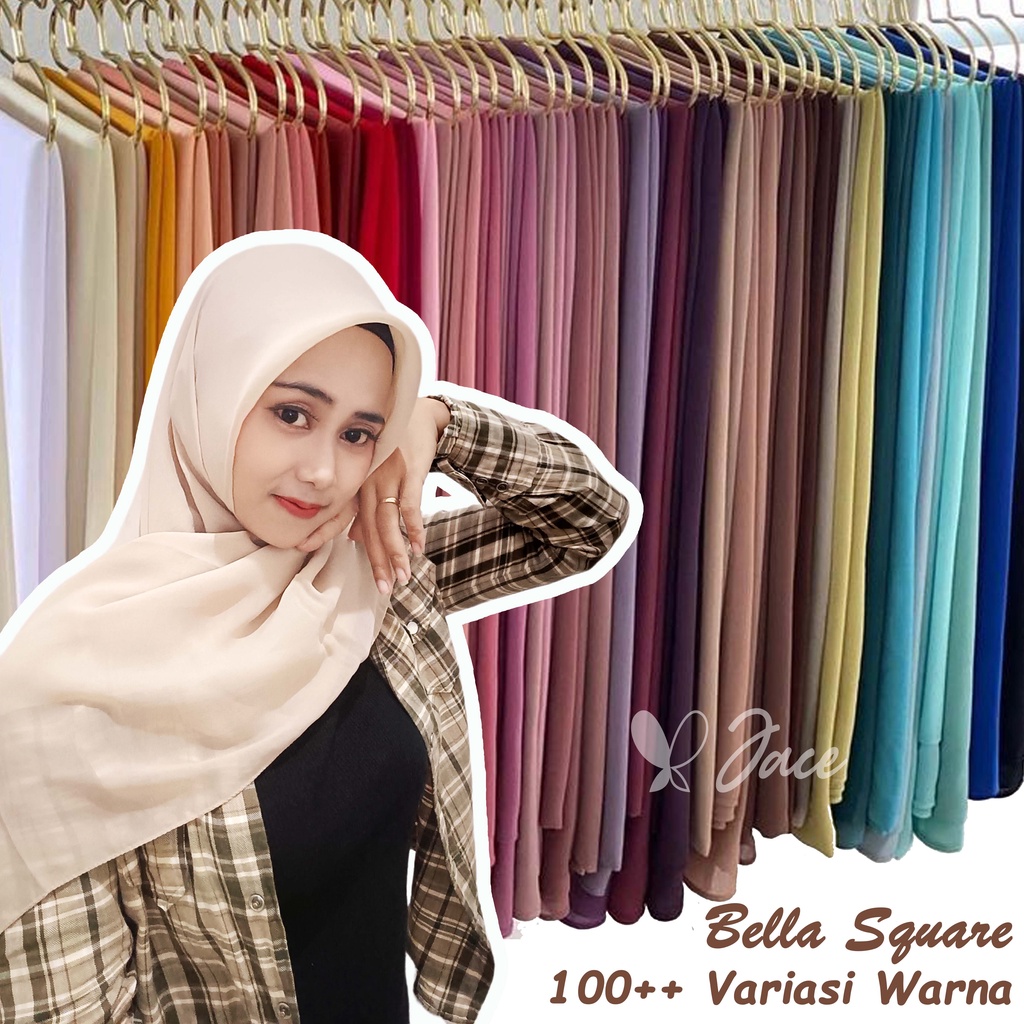 (PART 1) JACE Bella Square PolyCotton Double Hycon Jahit Tepi / Neci