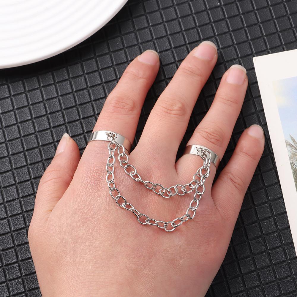 Preva Punk Rings Fashion Perhiasan Pesta Fashion Adjustable Salib Virgin Mary Pendant