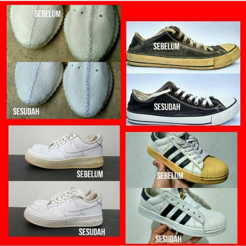 Unyellowing sole bright hilangkan noda pada midsole sepatu