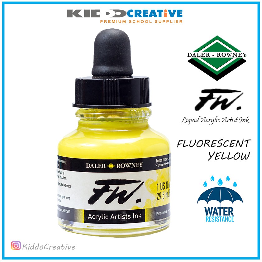 

Fw Ink 29.5ml Fluorescent Yellow