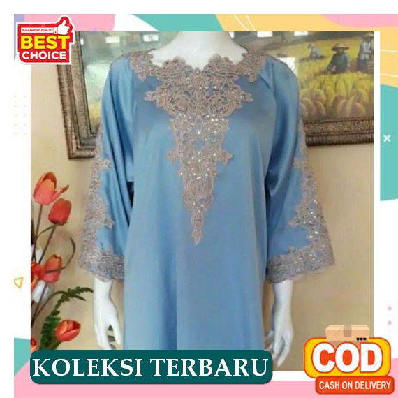 Glosir Kaftan Hitam Polos Wanita Terbaru 2022 Busui Friendly Gamis Hitam Polos Kaftan Polos Party Dr