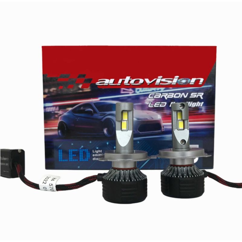 Bohlam Lampu LED Mobil Autovision Carbon SR H4 50 Watt 5700 Kelvin