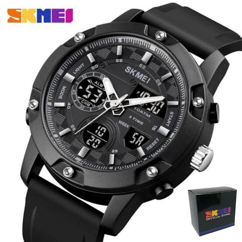 Skmei 1757 original Jam tangan pria Skmei 1757 Double time