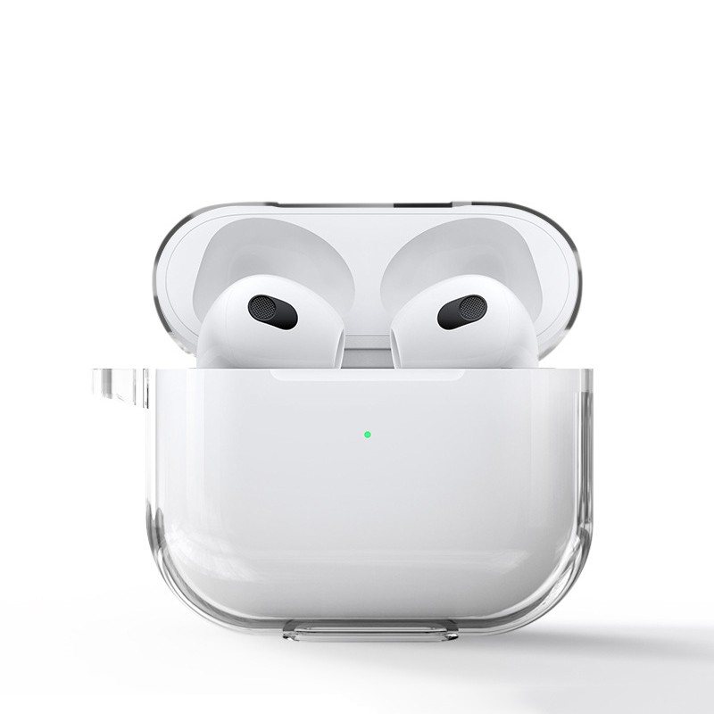 compatible for APPLE Airpods 1 2 Airpods Pro Soft Case Transparant Transparent Bening Casing Airpods 3 Airpods Pro inpods 11 12-Airpods 3 (2021)