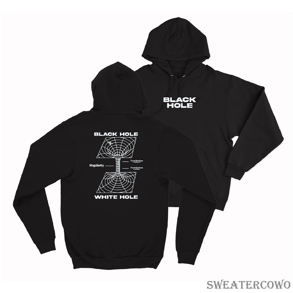 Sweaterpolos Hoodie Jumper BLACKHOLE ( Sablon ) Unisex Pria &amp; Wanita