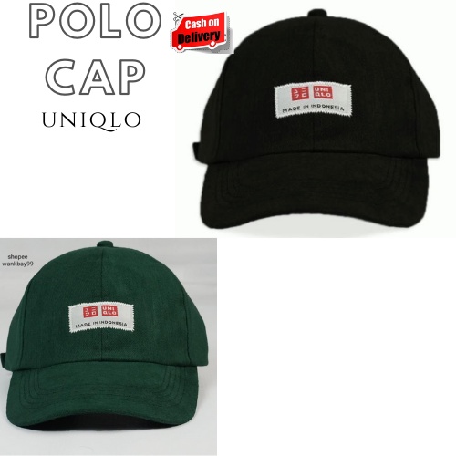 Polo Cap / Topi Polo / Topi Pria Wanita Uniqlo Bahan Twill Kualitas Distro Premium