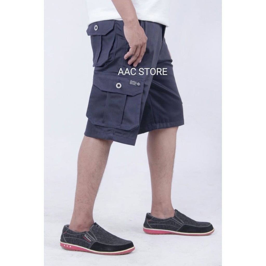 Celana Cargo Pendek Pria Bahan Cotton Twill Premium / Cargo Pendek Pria