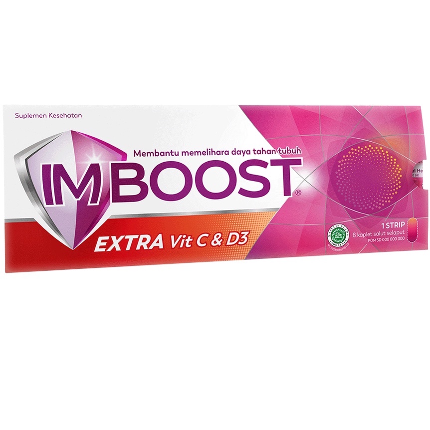 Imboost  EXtra Vit C &amp; D3 Strip ORIGINAL-BPOM