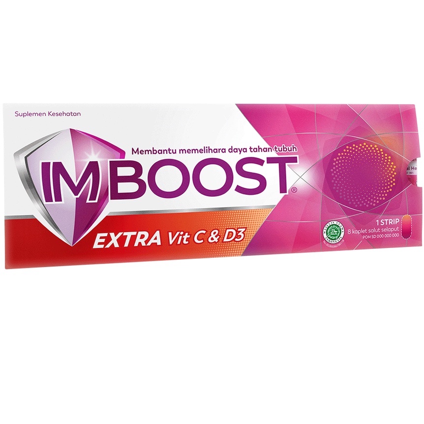 Imboost  EXtra Vit C &amp; D3 Strip ORIGINAL-BPOM