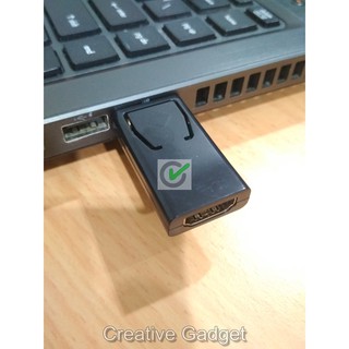 ✅ Compact Converter DisplayPort to HDMI - Adapter Display Port DP - hp Elitebook - Dell Precision Zbook untuk PC dan Notebook