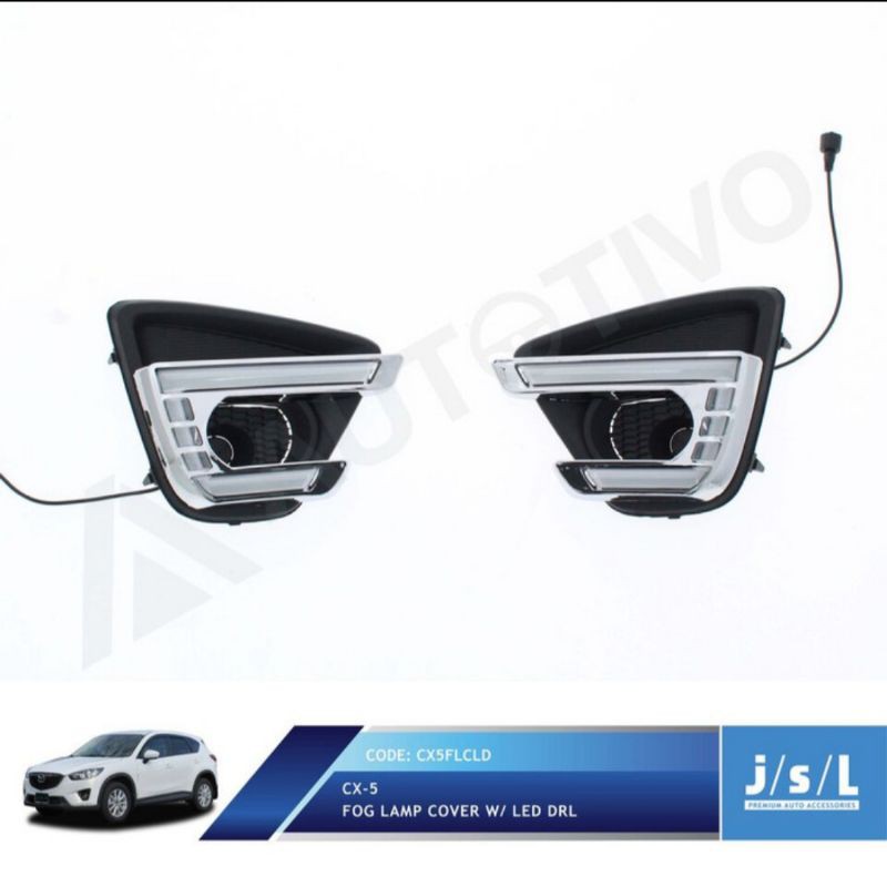 LED DRL Mazda CX5 foglamp cover DRL jsl