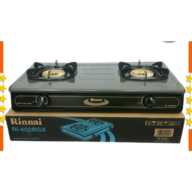 Rinnai 602 / 603 bgx api tornado 2 tungku dan 3 tungku