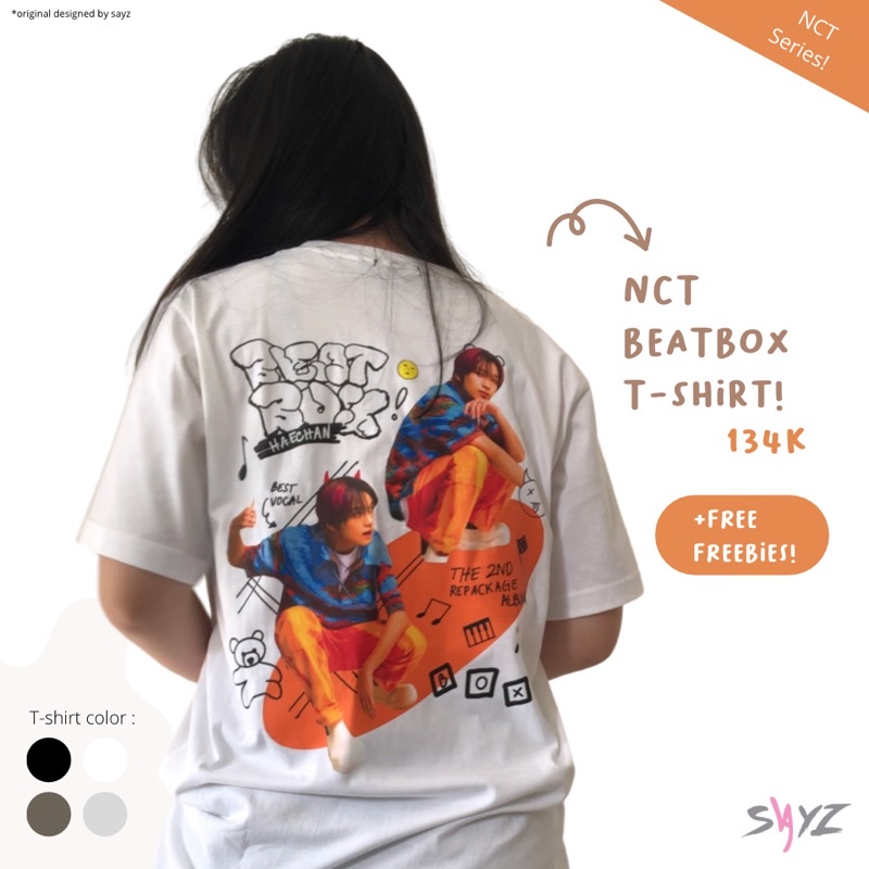 [ READY ] Kaos Nct Dream Beatbox Album ver - Haechan Mark Jeno Jaemin Jisung Renjun Chenle - 100% Co
