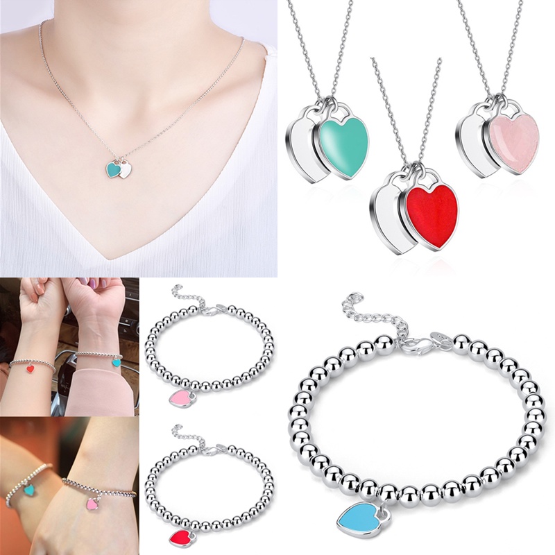 Kalung Gelang Enamel Bahan Sterling Silver 925 Gaya Klasik Untuk Wanita