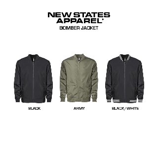 Jaket Polos Bomber Jacket New States Apparel 9830 Tahan 