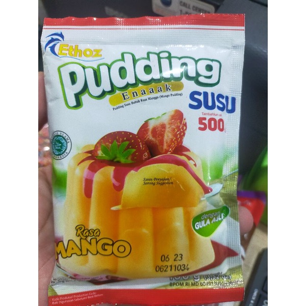 

ethoz puding susu bubuk dengan gula asli