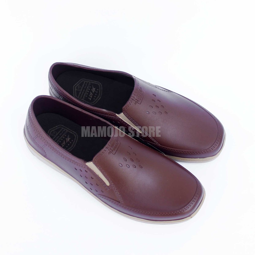 OBRAL Sepatu Slip On Pria Full Karet - Slip on Pria Karet – Sepatu Elastis- Sepatu Slop Pria AWK 557