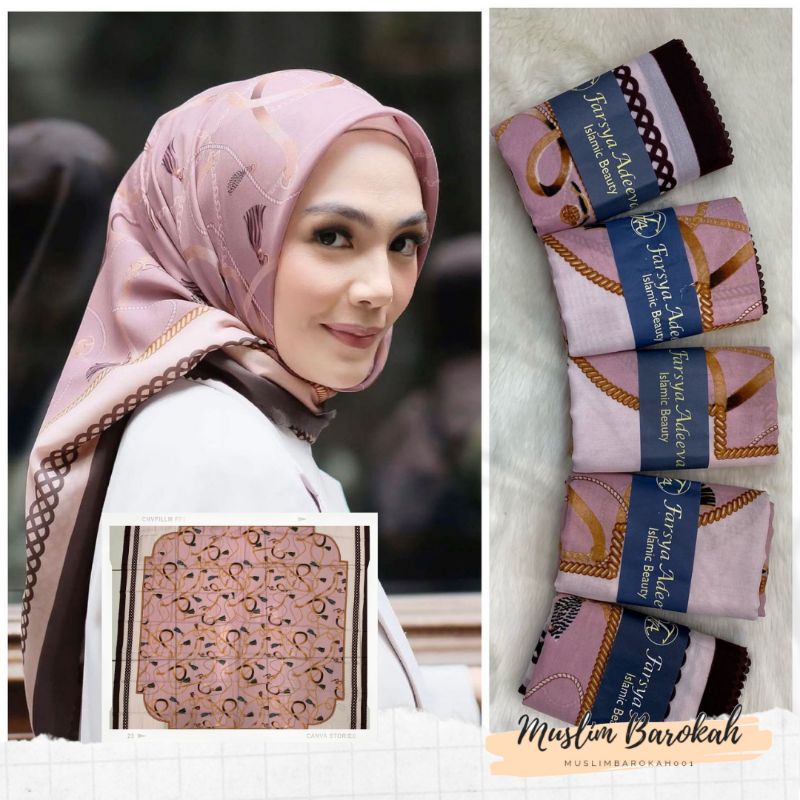 Hijab Segiempat Voal Motif Dior Premium Lasercut By Wiendalove
