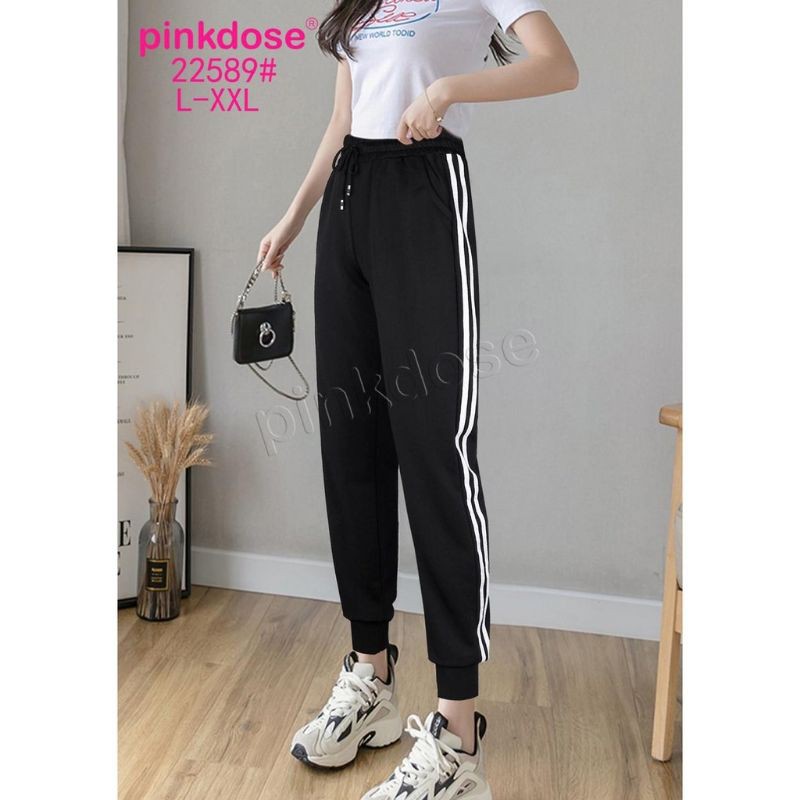 (COD)Celana Training zoe Import Premium by Pinkdose/Celana Wanita Terbaru/Celana Korea