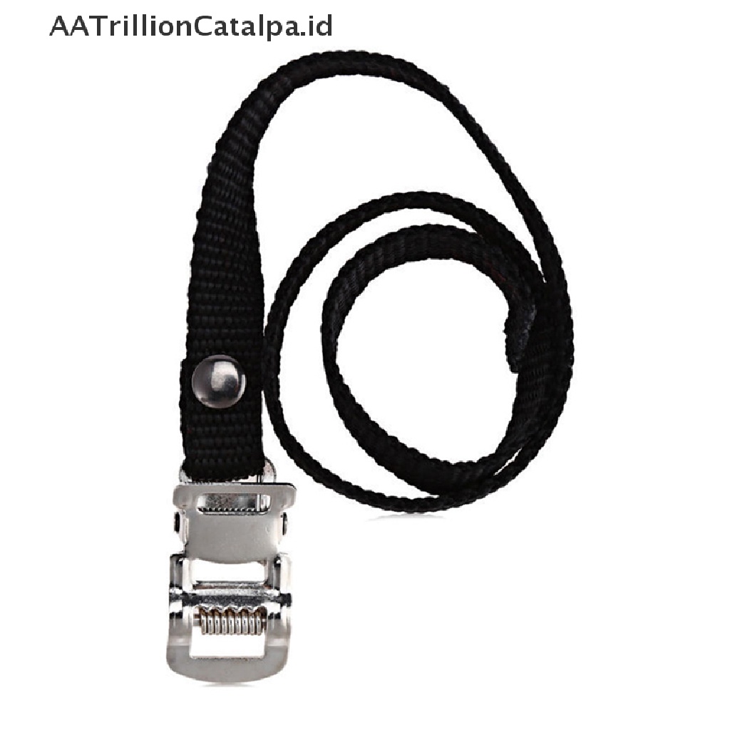 Aatrillioncatalpa 1PC Strap Pedal Sepeda Warna Hitam