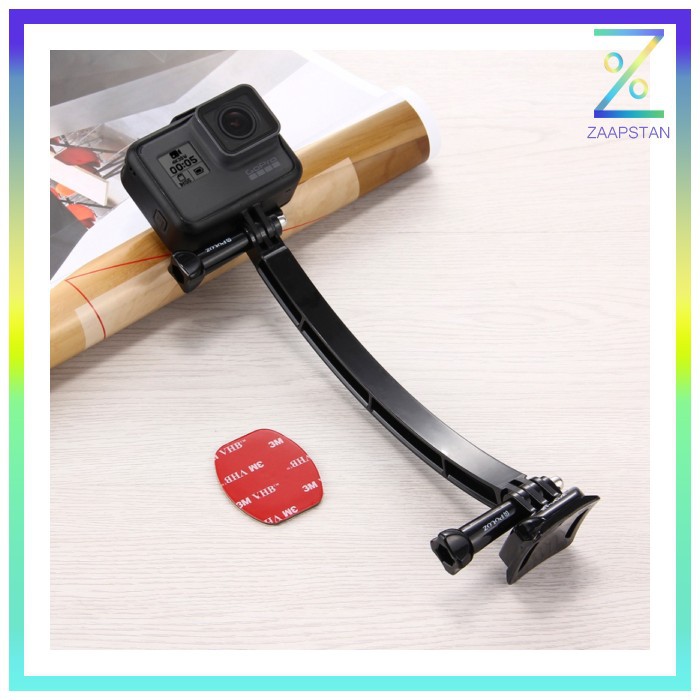 Helmet Extension Arm Set Mount for GoPro Xiaomi Yi - F06734 - Black