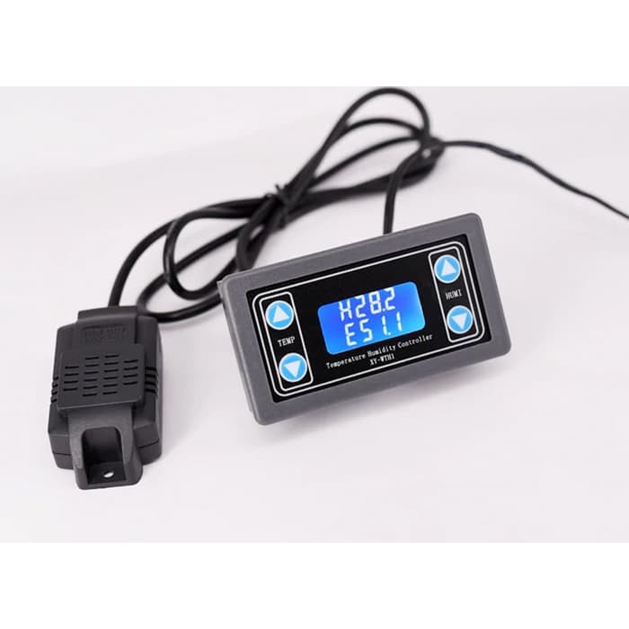 Thermostat Hygrostat 2in1 Alat Kontrol Suhu dan Kelembaban Dual Relay Output DC 12V WTH1