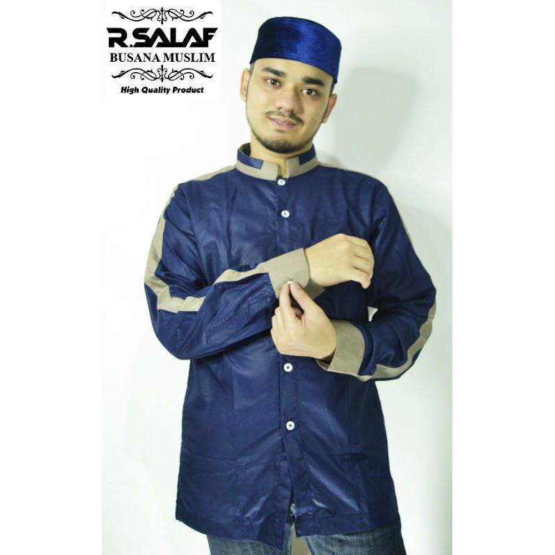 Baju Koko Manset / Baju Taqwa Manset / Baju Koko pria kekinian