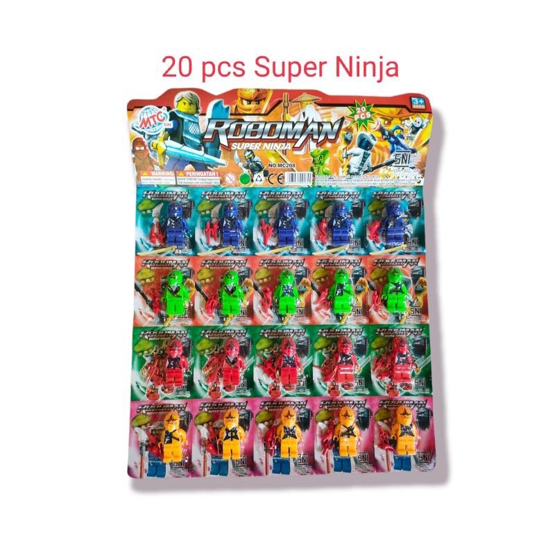 Maonan Anak Roboman SuperNinja Isi 20 Pcs