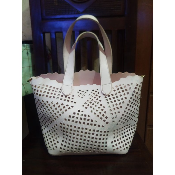 Tas PRELOVED Monza Imfort model Handbag brand GNB Korea