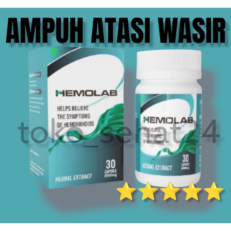 

HEMOLAB Obat Wasir Herbal Isi 30 Capsule