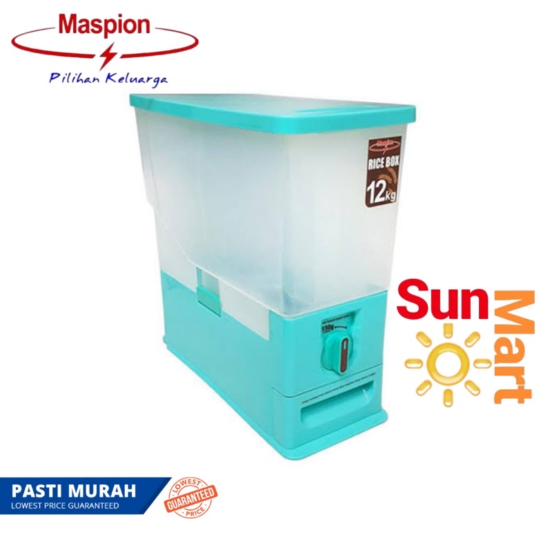 Rice Box Maspion MRD 12kg / Tempat Beras Maspion 12 Kg