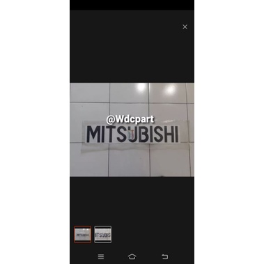 Stiker pintu bak Pick up L300 warna hitam asli original asli Mitsubisi taun