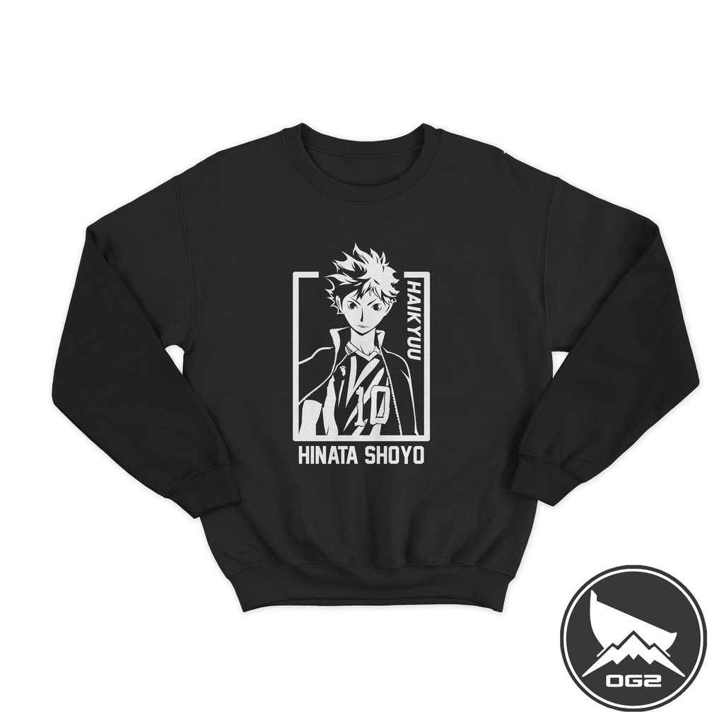 Sweater anime hinata shoyo haikyuu kageyama tobio A061 crewneck OG2 2D A