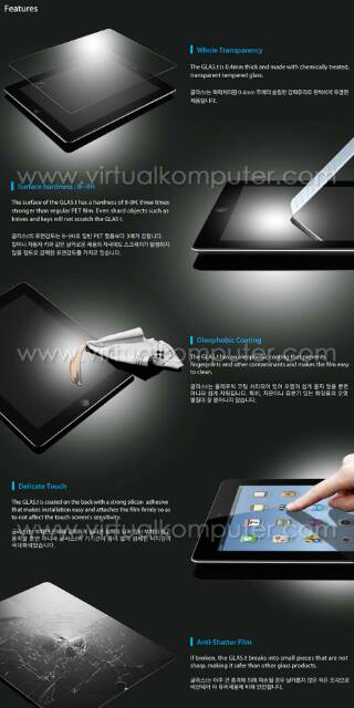 Anti Gores Kaca Pelindung Layar Screen Guard Protector Tempered Glass Samsung Galaxy Tab S2 9.7 T810 T815