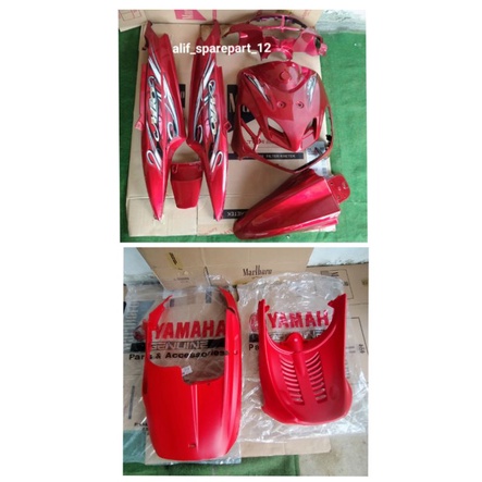 FULL BODY YAMAHA MIO SMILE MERAH MAROON+DEK PARU+DEK KOLONG ORI 5TL