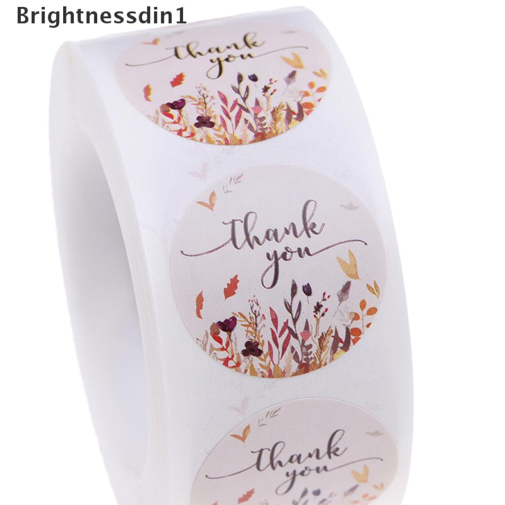 500 Pcs / roll Stiker label Segel Desain Thank You 1 Untuk Dekorasi