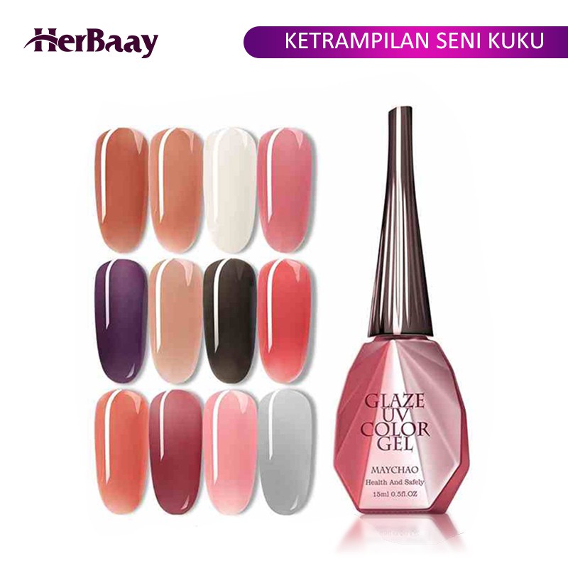 

Herbaay Tip Kuku Palsu Art Kuku Kartu Warna Pelat kuku, bahan Praktek seni kuku nail Art Template