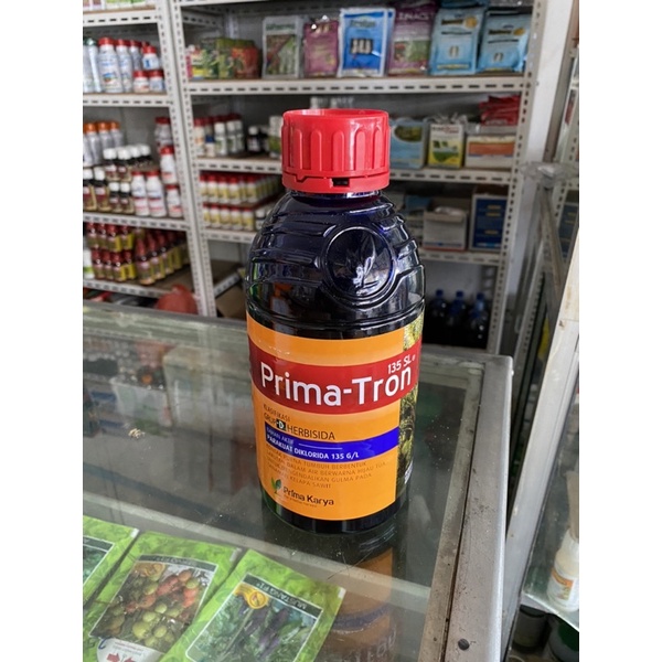 Herbisida PRIMA-TRON 135SL 1 Liter Parakuat Racun Bakar Racun Rumput Kontak
