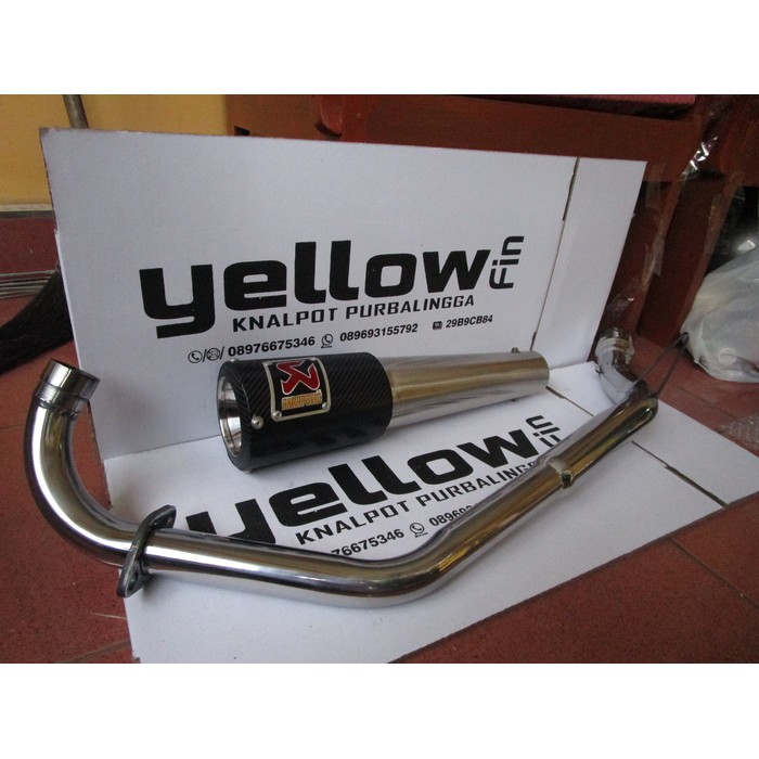 Knalpot Akrapovic gard karbon fullsystem untuk Honda CBR lokal K45