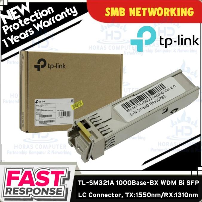 Jual Tp-Link Tl-Sm321A 1000Base-Bx Wdm Bi-Directional Sfp Module, Lc Tx ...