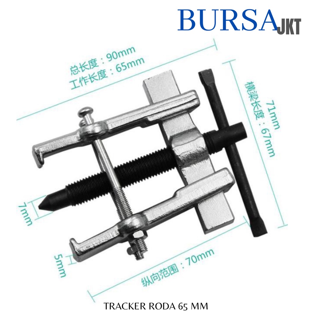 TRACKER RODA BEARING PULLER 38 MM - 65 MM POMPA ALAT CABUT KLAKER POWER TOOL