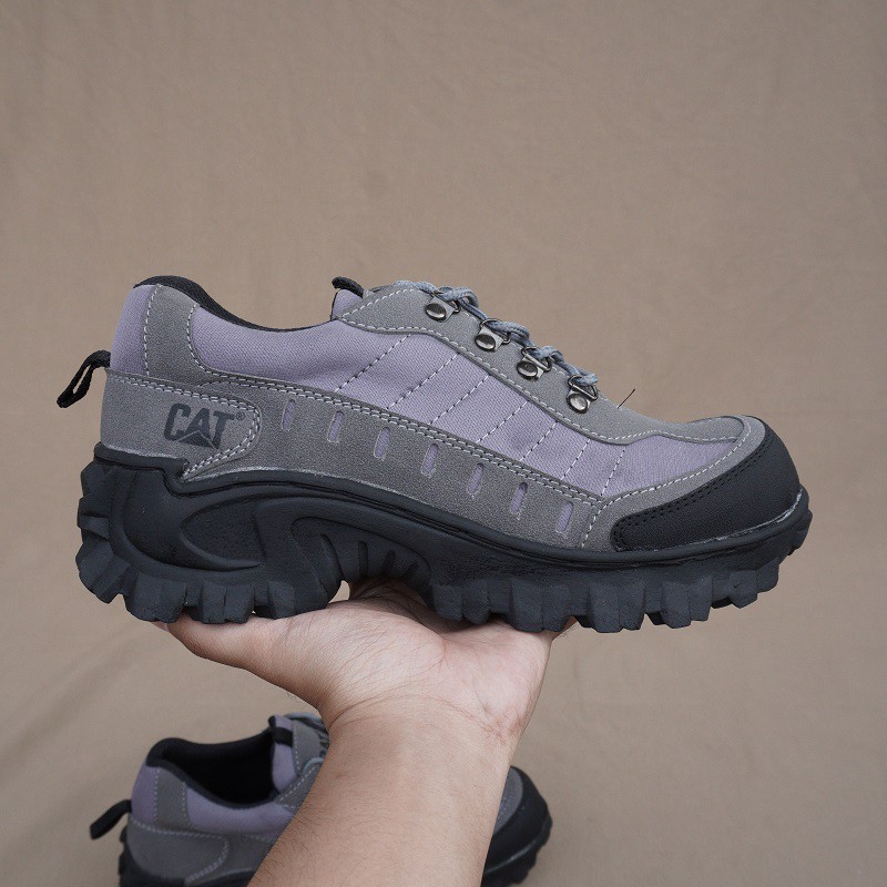 SEPATU PRIA BOOTS SAFETY LOW PENDEK KERJA PROYEK GUNUNG HIKING CATERPILLAR ORIGINAL KUALITAS