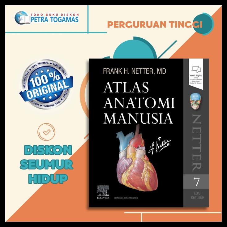 

TERBARUU!! BUKU ATLAS OF HUMAN 7 FRANK H NETTER // ATLAS ANATOMI MANUSIA ED 7 TERLARIS