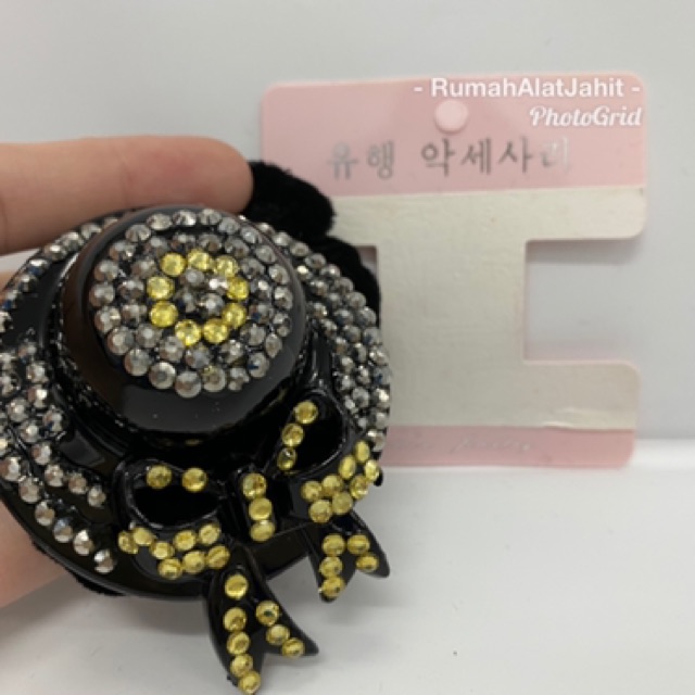 Ikat rambut / hairband Korea model 0723 0D motif topi 6 pilihan warna