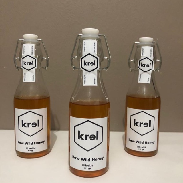 

KREL Raw Wild Honey, Madu Mentah Asli 100% Tanpa Pengolahan, Tanpa Pemanasan, Lebah Hutan Liar