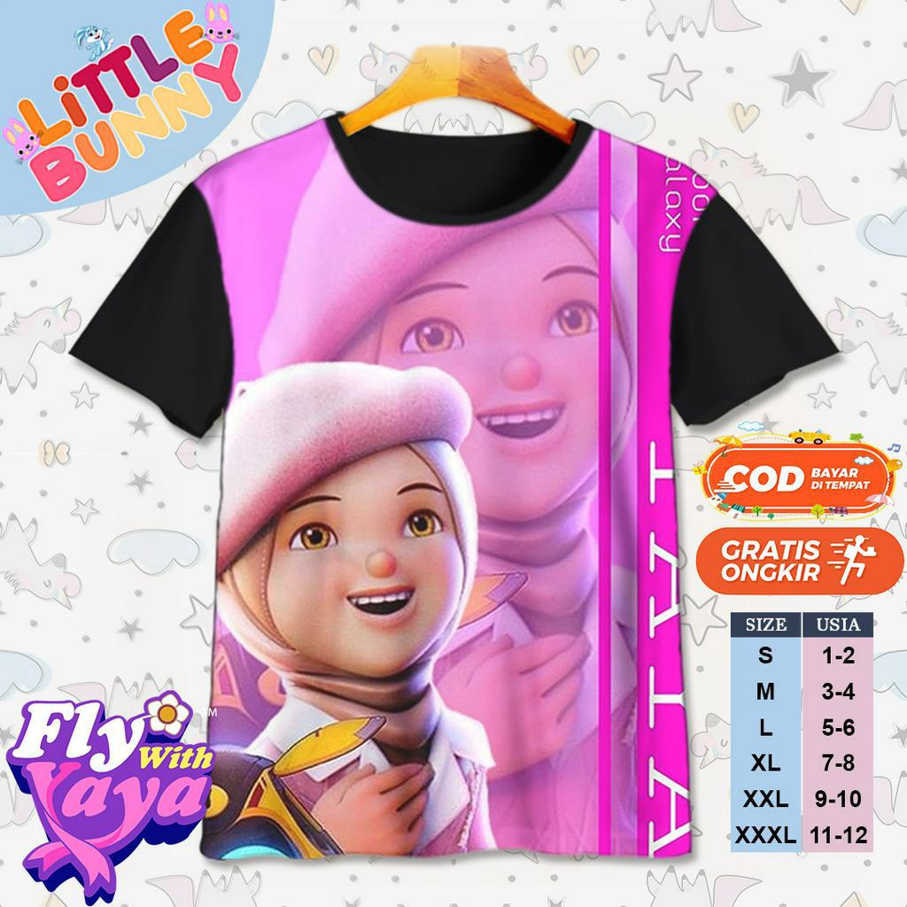 KAOS ATASAN ANAK LAKI LAKI PEREMPUAN YAYA BOBOIBOY GALAXY 3 BAJU KAOS ANAK BOBOIBOY