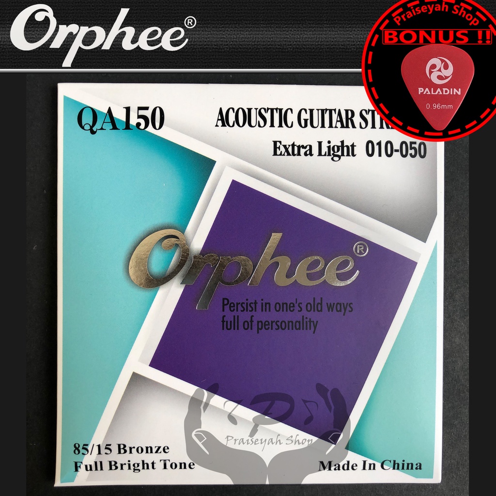 Senar Gitar Akustik String Orphee 0,09 atau 0,10 atau 0,11