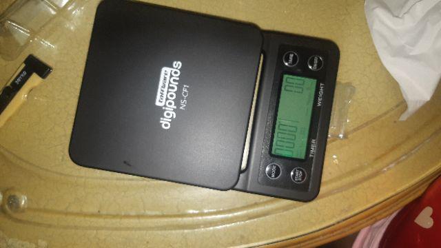 Timbangan Dapur 3kg 0.1g Dengan Timer - Ns-cf1 - Omhazxbk Black