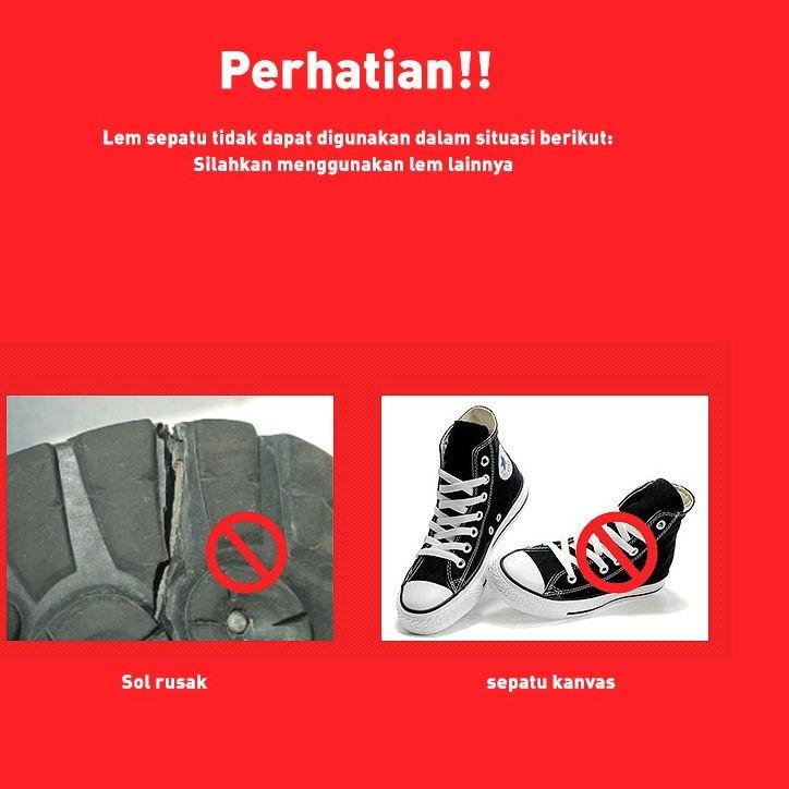 

<G-IDE <♡ (PSS) Lem Perbaikan Sepatu Kuat Tahan Air 50ml Lem Penambal Penguat Sepatu <viral