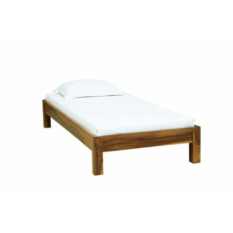 Dipan tempat tidur jati minimalis single 90x200